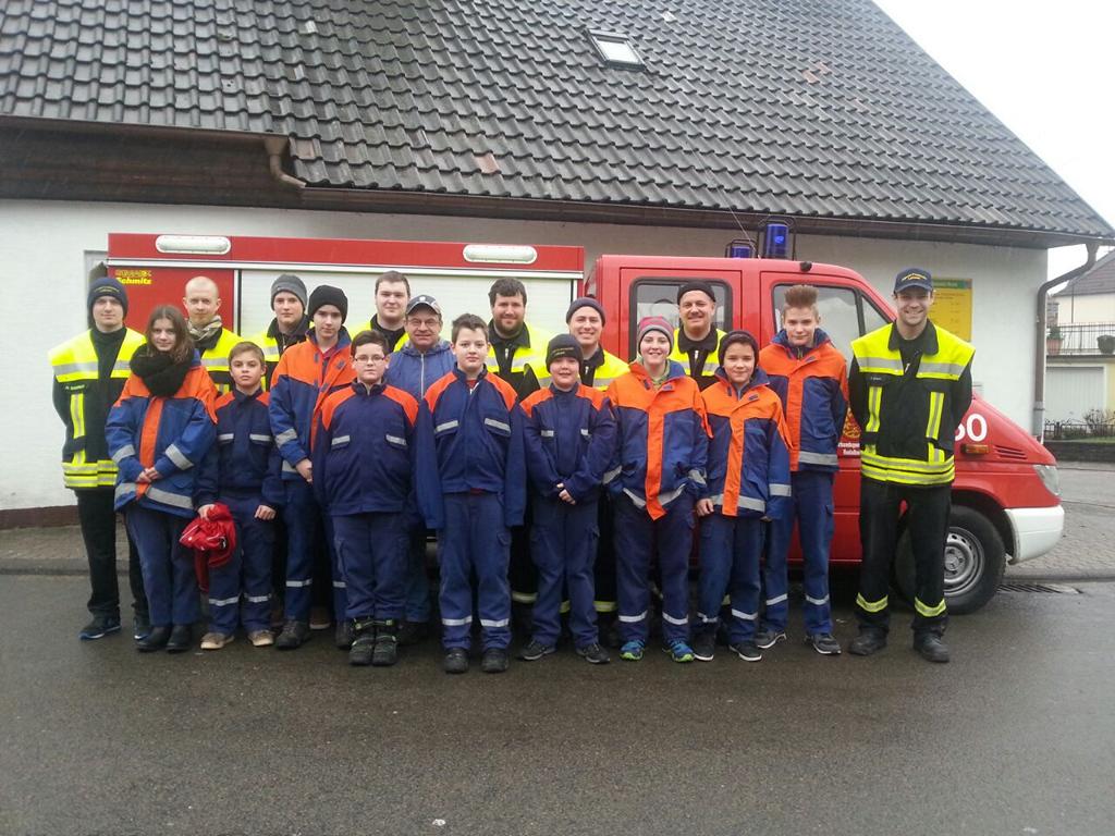 Mannschaftsbild der Jfw mit Aktiven