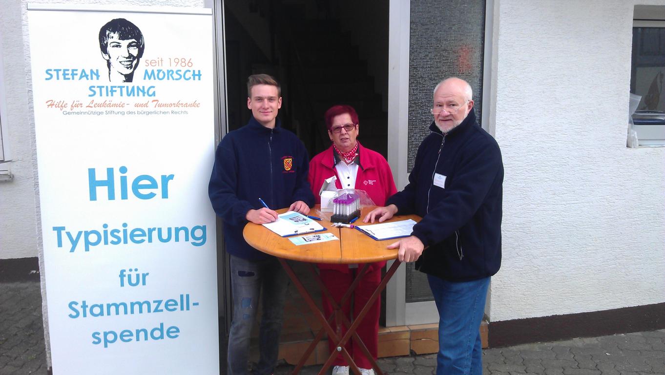 Typisierung von der Stefan Morsch Stiftung Leimen Pfalz Okt. 2015