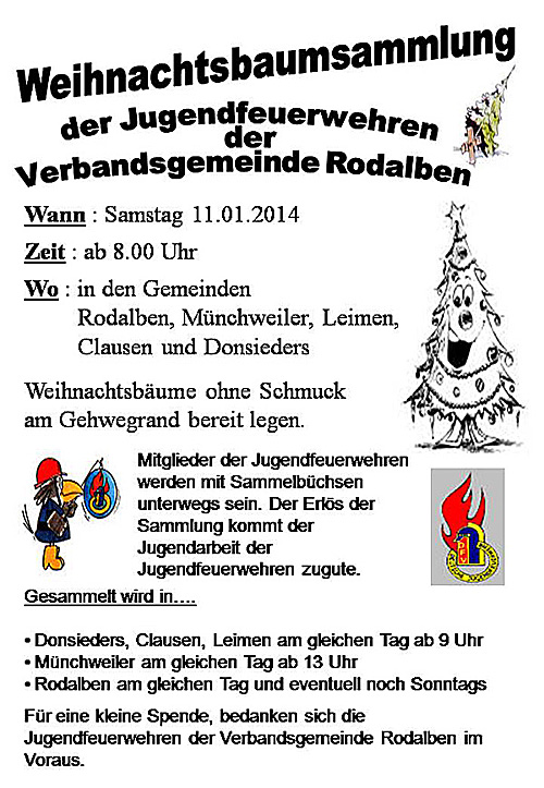 weihnachtsbaumsammlung 2014