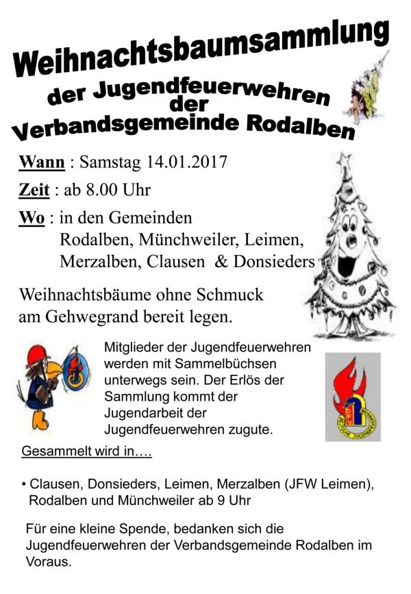 Weihnachtsbaumsammlung